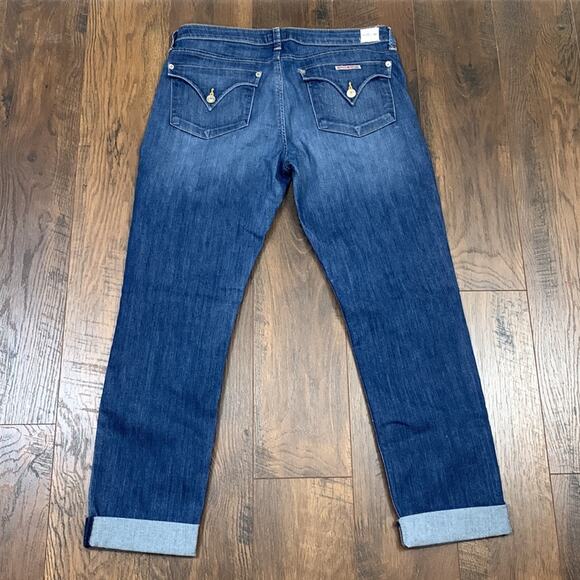 Hudson Barcara Crop Straight Cuffed Jeans - Picture 8 of 8